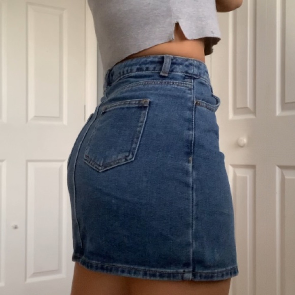 Forever 21 high rise denim skirt
